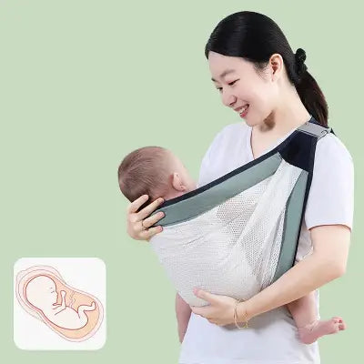 Porte Bébé écharpe- Vert avocat
