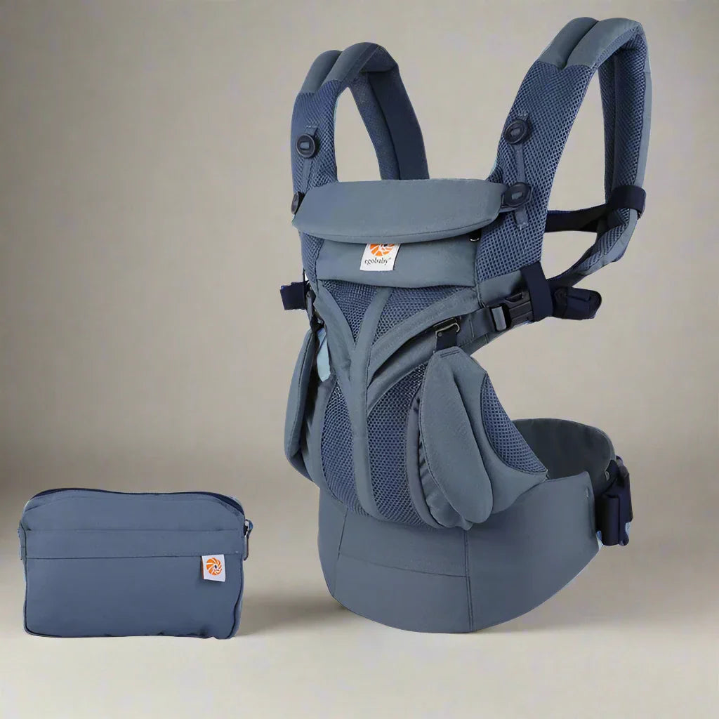 Porte-Bébé Latéral Réglable Et Respirant – Confort Optimal De 0 à 36 Mois (jusqu'à 15 Kg) Bleu