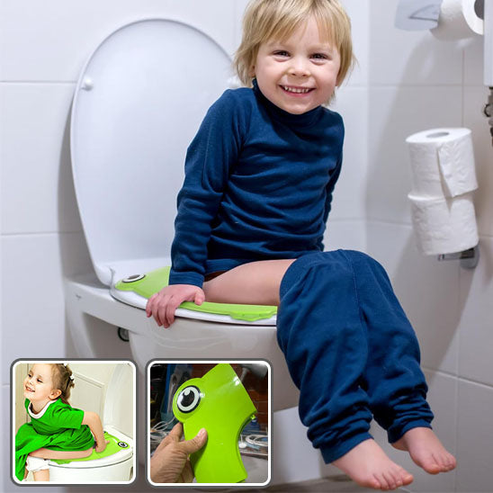 Réducteur de toilette pliable- vert