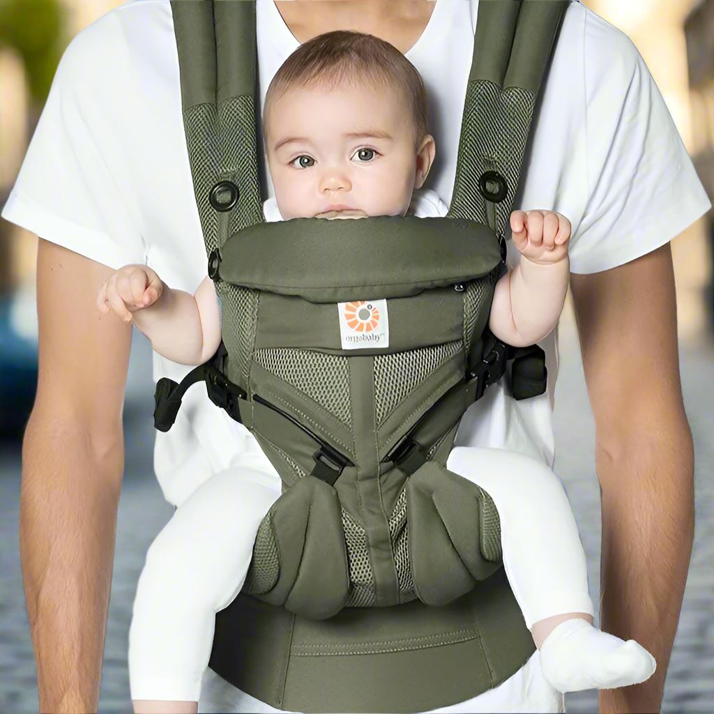 Porte Bébé respirant- Vert Olive