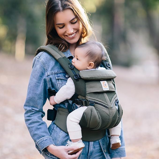 Porte Bébé respirant- Vert Olive