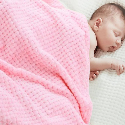 Couverture bébé rose