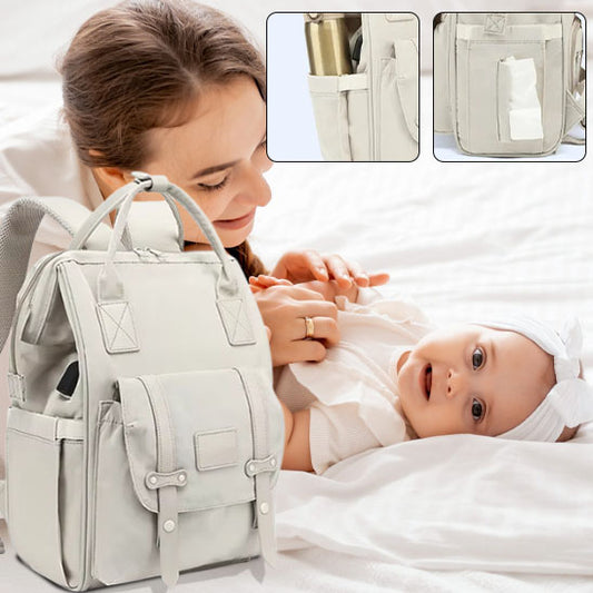 Sac à dos à langer multifonction- beige